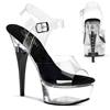 Pleaser - CAPTIVA608 Sandale à bride à la cheville - Transparent Product image